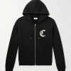 Logo-Embroidered Cotton-Jersey Zip-Up Hoodie Logo-Embroidered Cotton-Jersey Zip-Up Hoodie
