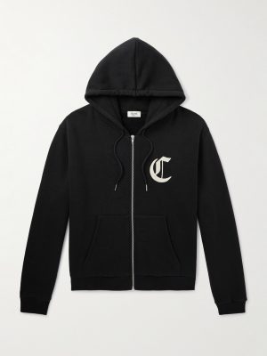 Logo-Embroidered Cotton-Jersey Zip-Up Hoodie Logo-Embroidered Cotton-Jersey Zip-Up Hoodie