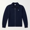 Logo-Embroidered Wool and Cashmere-Blend Zip-Up Cardigan Logo-Embroidered Wool and Cashmere-Blend Zip-Up Cardigan