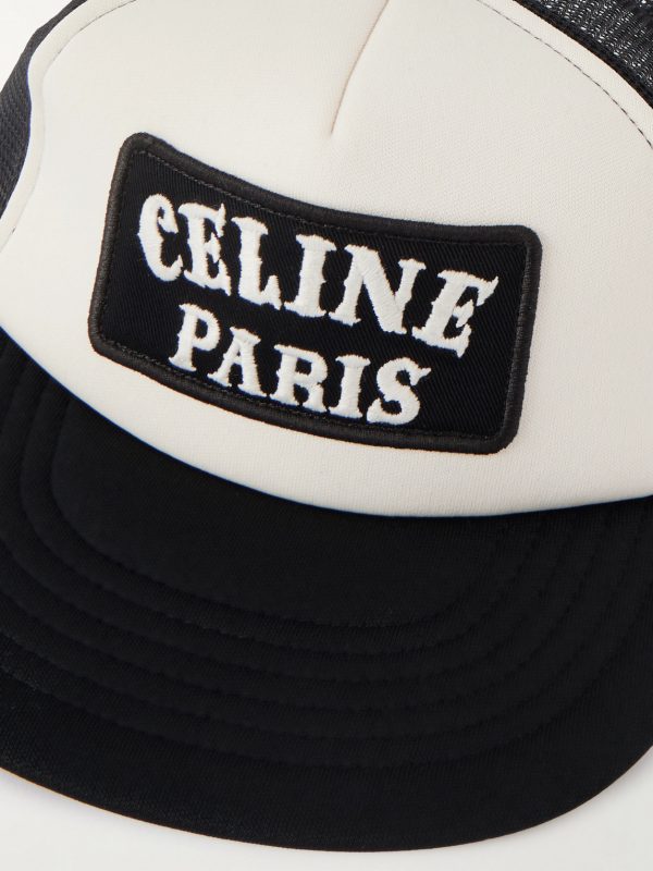 Logo-Appliquéd Cotton-Canvas and Mesh Trucker Cap - CU Logo-Appliquéd Cotton-Canvas and Mesh Trucker Cap - CU