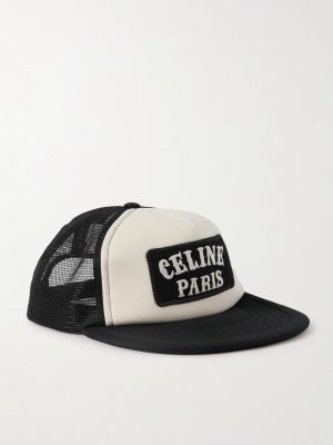 Logo-Appliquéd Cotton-Canvas and Mesh Trucker Cap Logo-Appliquéd Cotton-Canvas and Mesh Trucker Cap