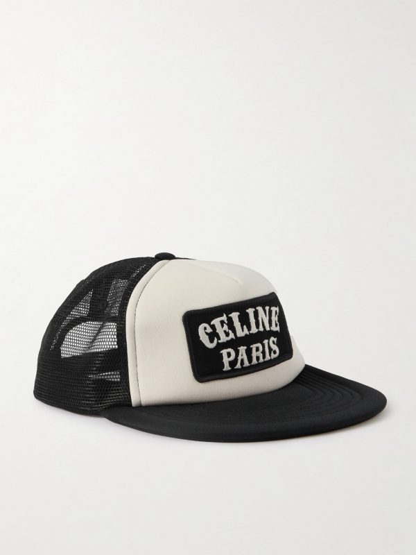 Logo-Appliquéd Cotton-Canvas and Mesh Trucker Cap Logo-Appliquéd Cotton-Canvas and Mesh Trucker Cap