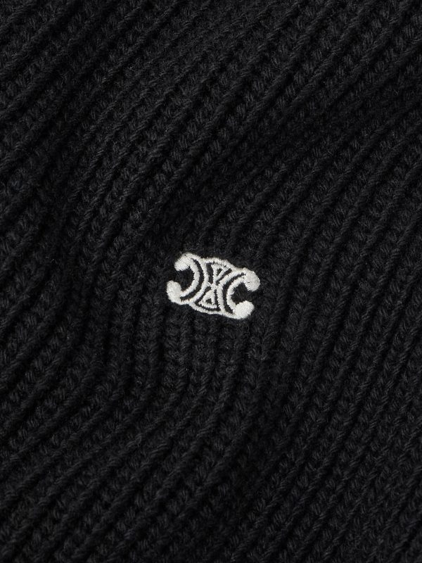 Logo-Embroidered Ribbed Wool Zip-Up Cardigan - E1 Logo-Embroidered Ribbed Wool Zip-Up Cardigan - E1