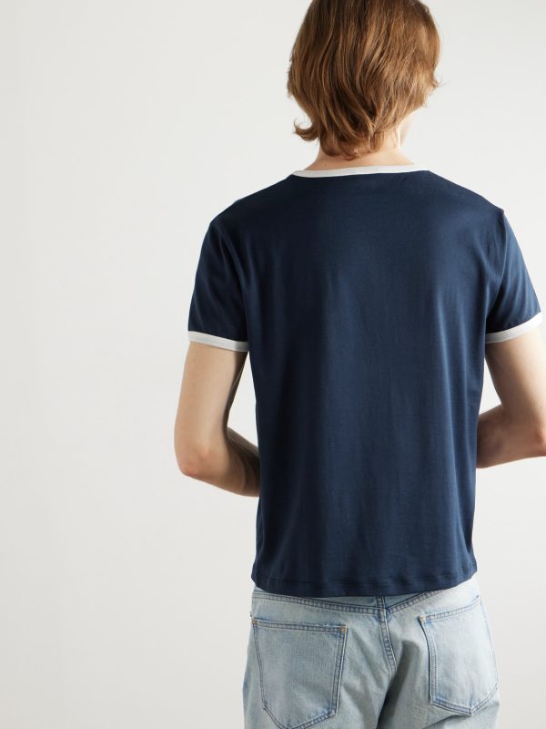 Cropped Logo-Appliquéd Cotton-Jersey T-Shirt - BK