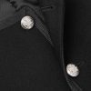 Slim-Fit Cropped Webbing-Trimmed Cashmere-Felt Jacket - CU