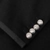 Slim-Fit Cropped Webbing-Trimmed Cashmere-Felt Jacket - E1
