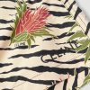 Mid-Length Straight-Leg Printed Swim Shorts - CU Mid-Length Straight-Leg Printed Swim Shorts - CU