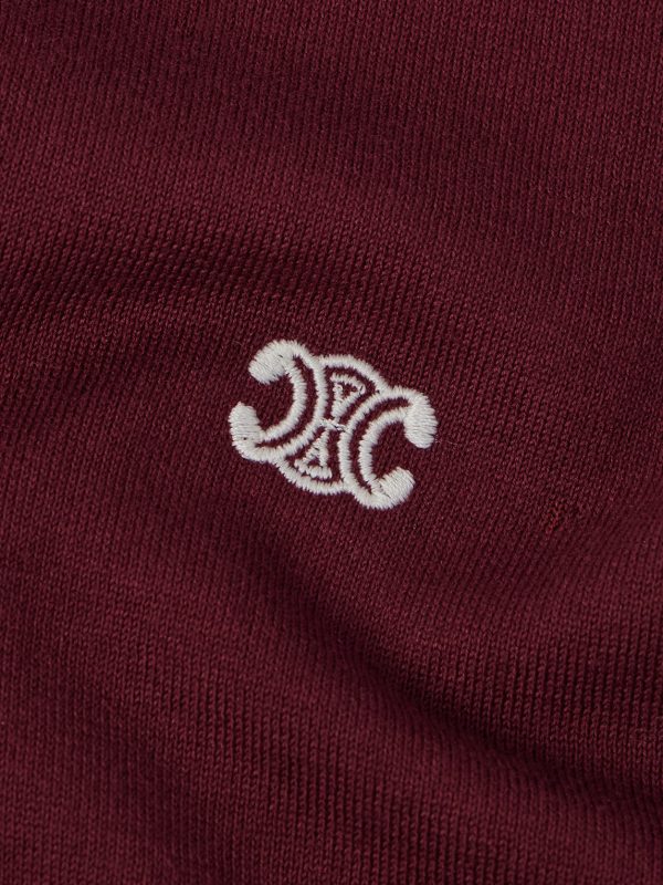 Triomphe Slim-Fit Cropped Logo-Embroidered Cotton Polo Shirt - CU