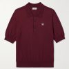 Triomphe Slim-Fit Cropped Logo-Embroidered Cotton Polo Shirt