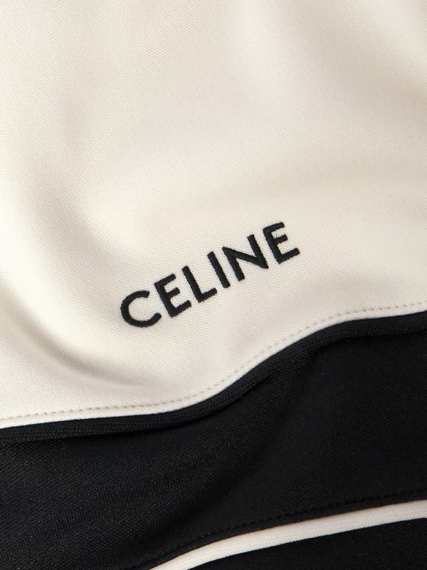 Logo-Embroidered Colour-Block Jersey Track Jacket - E1 Logo-Embroidered Colour-Block Jersey Track Jacket - E1