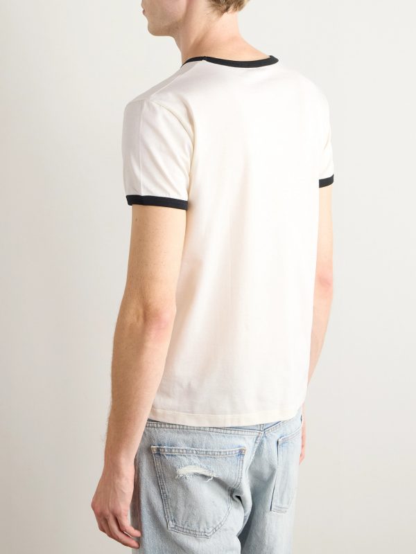 Cropped Logo-Appliquéd Cotton-Jersey T-Shirt - BK Cropped Logo-Appliquéd Cotton-Jersey T-Shirt - BK