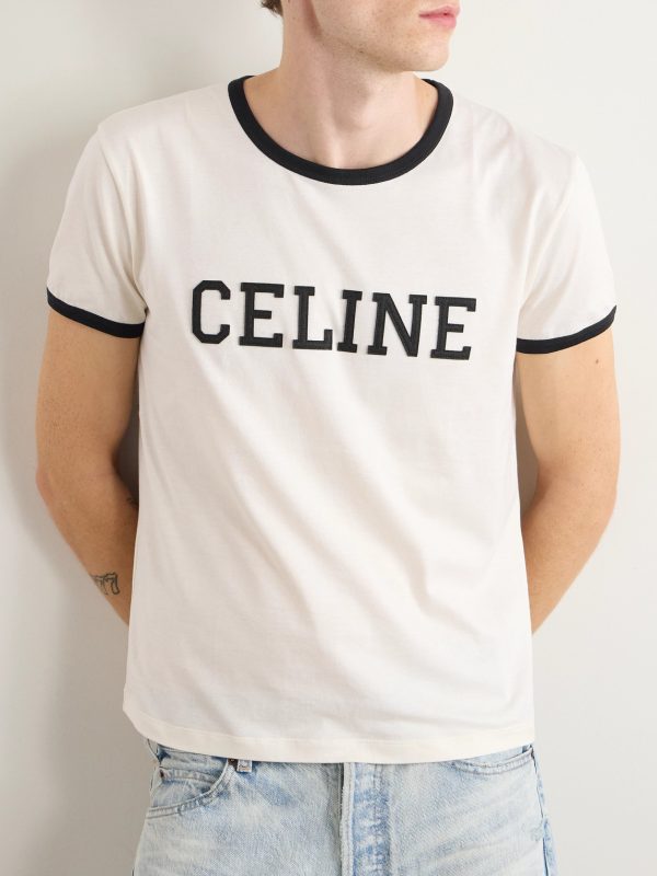 Cropped Logo-Appliquéd Cotton-Jersey T-Shirt - FR Cropped Logo-Appliquéd Cotton-Jersey T-Shirt - FR