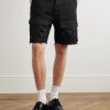 Straight-Leg Distressed Cotton-Twill Cargo Shorts - FR
