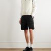 Straight-Leg Distressed Cotton-Twill Cargo Shorts - OU