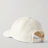 Triomphe Logo-Embroidered Wool-Blend Baseball Cap - BK