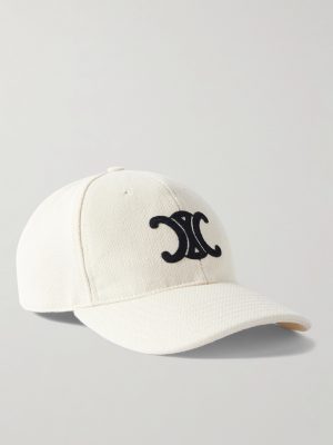 Triomphe Logo-Embroidered Wool-Blend Baseball Cap Triomphe Logo-Embroidered Wool-Blend Baseball Cap