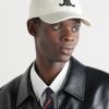 Triomphe Logo-Embroidered Wool-Blend Baseball Cap - OU