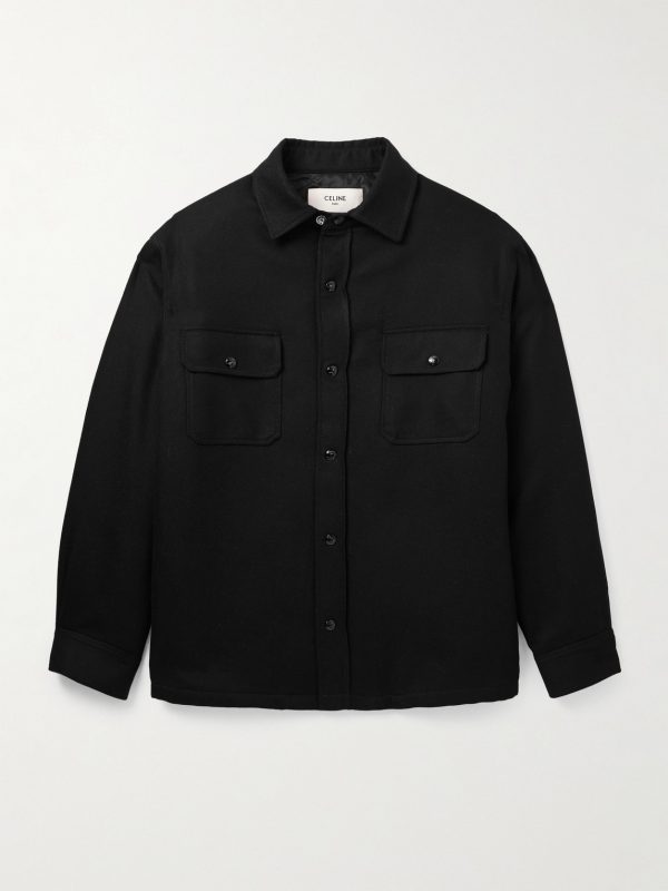 Cashmere-Flannel Overshirt