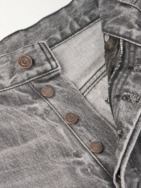Valley Straight-Leg Distressed Jeans - E1 Valley Straight-Leg Distressed Jeans - E1