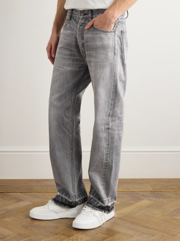 Valley Straight-Leg Distressed Jeans - FR Valley Straight-Leg Distressed Jeans - FR