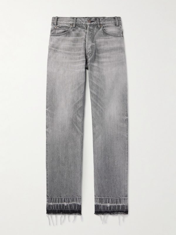 Valley Straight-Leg Distressed Jeans Valley Straight-Leg Distressed Jeans