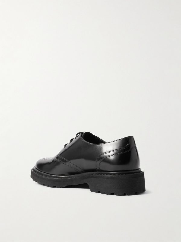 Polished-Leather Derby Shoes - BK Polished-Leather Derby Shoes - BK