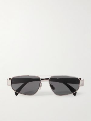 Aviator-Style Silver-Tone Sunglasses Aviator-Style Silver-Tone Sunglasses