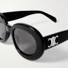 Oval-Frame Acetate Sunglasses - CU