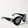 Oval-Frame Acetate Sunglasses - FR