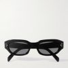 Oval-Frame Acetate Sunglasses Oval-Frame Acetate Sunglasses