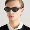 Oval-Frame Acetate Sunglasses - OU Oval-Frame Acetate Sunglasses - OU