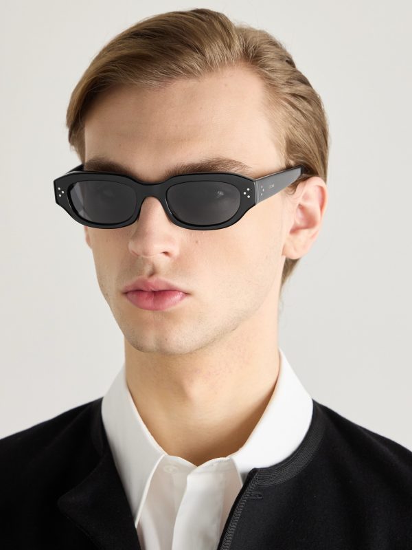 Oval-Frame Acetate Sunglasses - OU Oval-Frame Acetate Sunglasses - OU