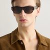 D-Frame Tortoiseshell Acetate Sunglasses - OU D-Frame Tortoiseshell Acetate Sunglasses - OU