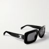 Rectangular-Frame Acetate Sunglasses - FR Rectangular-Frame Acetate Sunglasses - FR