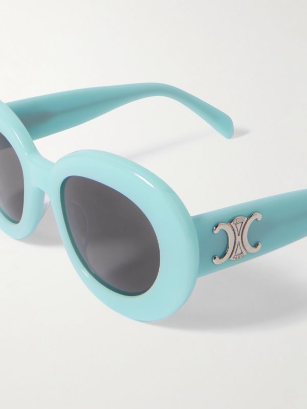 Oval-Frame Acetate Sunglasses - CU Oval-Frame Acetate Sunglasses - CU
