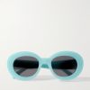 Oval-Frame Acetate Sunglasses Oval-Frame Acetate Sunglasses