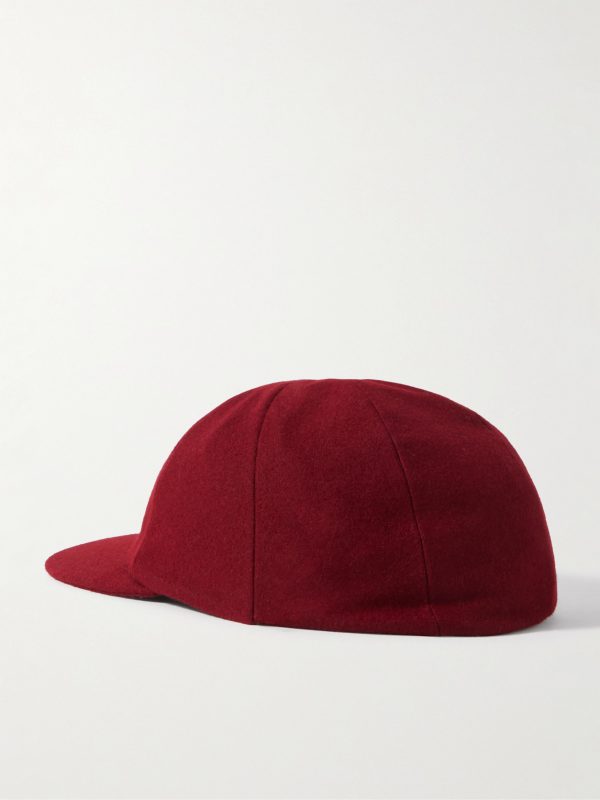 Logo-Embellished Wool-Flannel Baseball Cap - BK Logo-Embellished Wool-Flannel Baseball Cap - BK