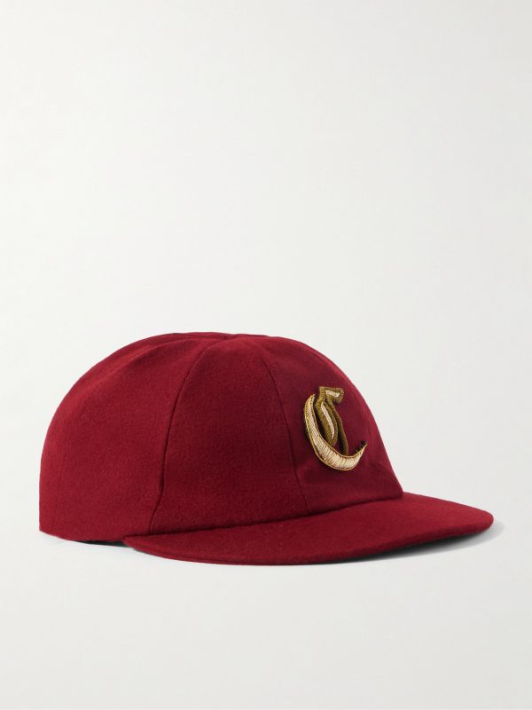 Logo-Embellished Wool-Flannel Baseball Cap Logo-Embellished Wool-Flannel Baseball Cap