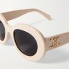 Oval-Frame Acetate Sunglasses - CU