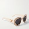 Oval-Frame Acetate Sunglasses - FR