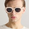 Oval-Frame Acetate Sunglasses - OU