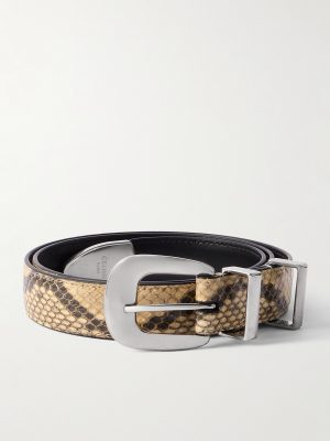 2.5cm Snake-Effect Leather Belt 2.5cm Snake-Effect Leather Belt