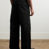 Straight-Leg Belted Cotton-Gabardine Trousers - BK Straight-Leg Belted Cotton-Gabardine Trousers - BK