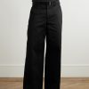 Straight-Leg Belted Cotton-Gabardine Trousers - FR Straight-Leg Belted Cotton-Gabardine Trousers - FR