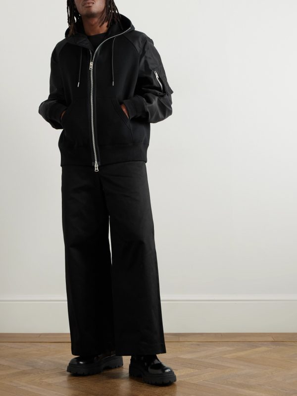 Straight-Leg Belted Cotton-Gabardine Trousers - OU Straight-Leg Belted Cotton-Gabardine Trousers - OU