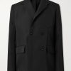 Double-Breasted Silk and Cotton-Blend Blazer Double-Breasted Silk and Cotton-Blend Blazer