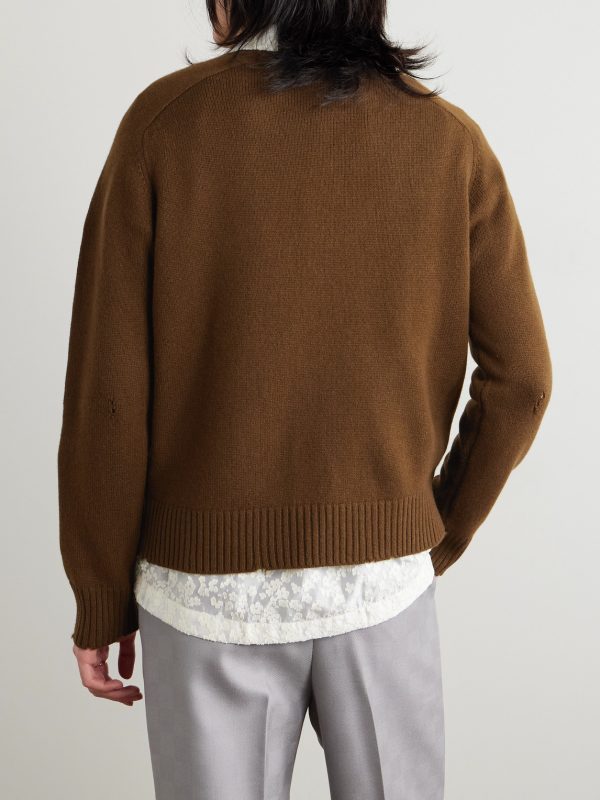 Distressed Cashmere Sweater - BK Distressed Cashmere Sweater - BK