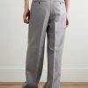 Primo Straight-Leg Checked Wool Trousers - BK