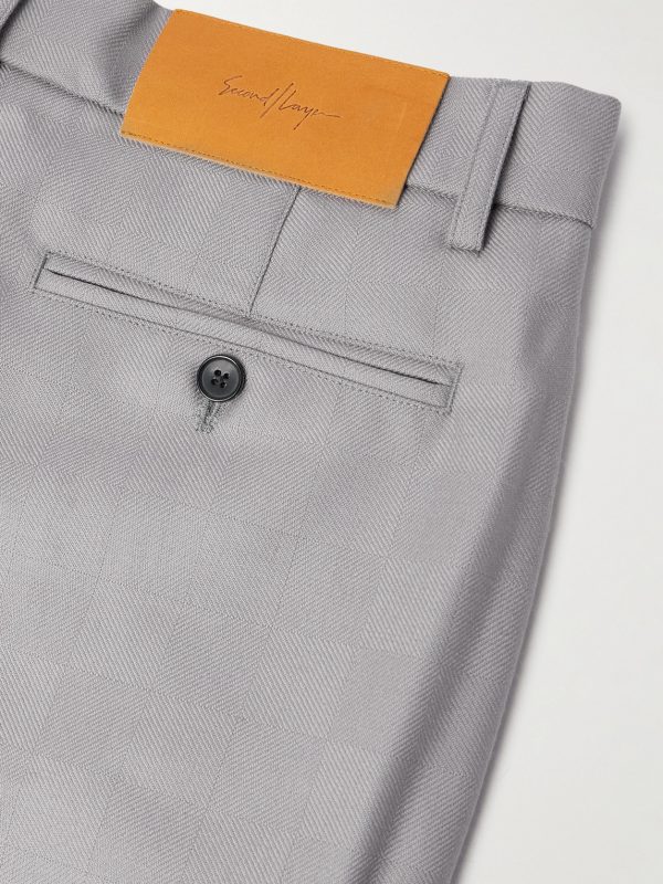 Primo Straight-Leg Checked Wool Trousers - CU