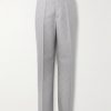 Primo Straight-Leg Checked Wool Trousers